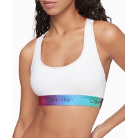 Calvin Klein Women's Modern Cotton Pride Unlined Bralettes, White, X-Small