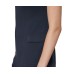  Womens Petite Keyhole A-Line Dress, Navy/6P