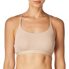 Calvin Klein Women’s Pure Ribbed Natural Lift Unlined Bralette, Nude, X-Small