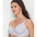  Women’s Seductive Comfort With Lace Full Coverage Bra, Light Blue, 34 C