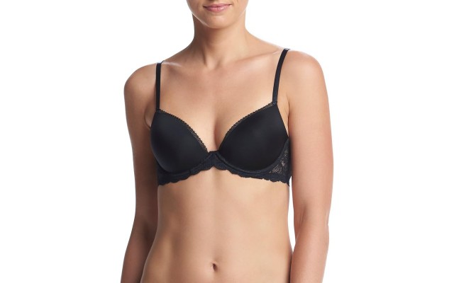  Women’s Seductive Comfort with Lace Demi Bra, Black, 30D