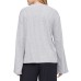  Women’s Sophisticated Cozy Lounge Crewneck, Gray, Small