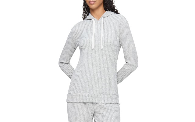  Women’s Sophisticated Lounge Hoodie, Heather Grey, Small