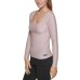  Womens Square-Neck Shimmer Top, Enchant/Silver, Small