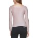  Womens Square-Neck Shimmer Top, Enchant/Silver, Small