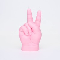 CandleHand Baby ‘Victory/Peace’ Hand Gesture Candle (Pink)