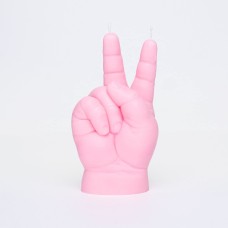 CandleHand Baby ‘Victory/Peace’ Hand Gesture Candle (Pink)