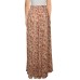  Womens Floral Print Smocked Wide Leg Pants, Rustcopper, Small