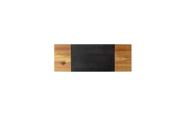 Cathy’s Concepts Personalized Slate & Acacia Charcuterie Board, Black