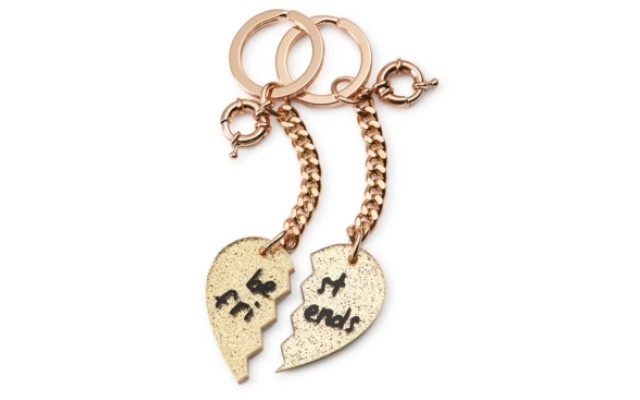 Celebrate Shop 2-pc. Best Friends Keychain Se Gold One Size