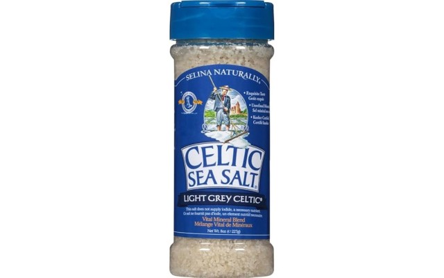  Light Grey Coarse Sea Salt, 8 oz Shakers