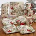  Evergreen Christmas 16pc Dinnerware, Service for 4, Multicolor