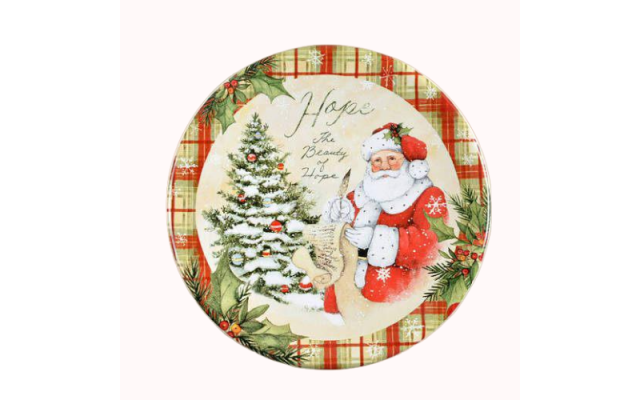  Holiday Wishes Canape Plate