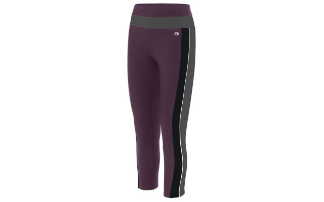  Womens Authentic Double Dry Ankle Leggings, Dark Berry, X-Small