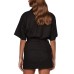  Fern Belted Mini Skirt, Black, Medium