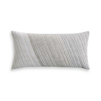 Charter Club Damask Designs Diagonal Stripe Decorative Pillow, 12″ X 24″,Smoke