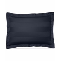 Charter Club Damask Stripe 550 Thread Count Sham, Navy, King, 20×36