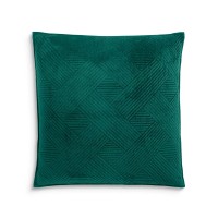 Charter Club Damask Velvet Euro Sham, Emerald, 26x26