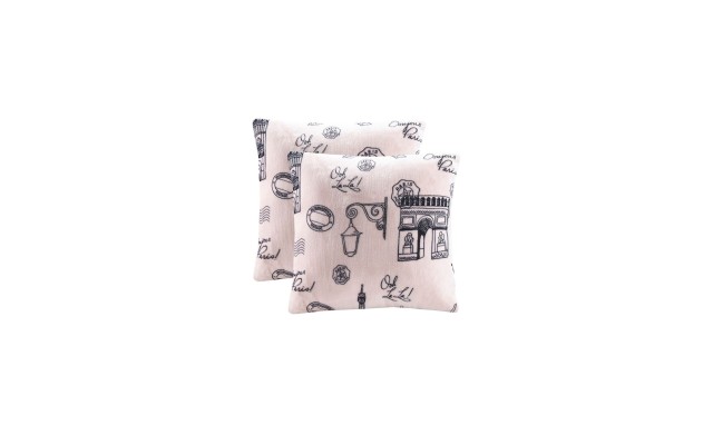  Holiday 2 Pack Decorative Pillows, Pink, 18