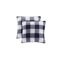 Charter Club Holiday 2-Pack 18 x 18 Inches Decorative Pillows, Blue/White