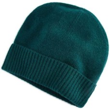 Charter Club Womens 100% Cashmere Cuffed Beanie, Deep Alpine