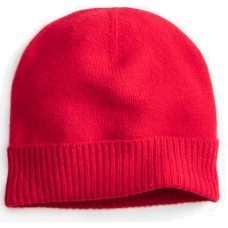 Charter Club Womens 100% Cashmere Cuffed Beanie, Red