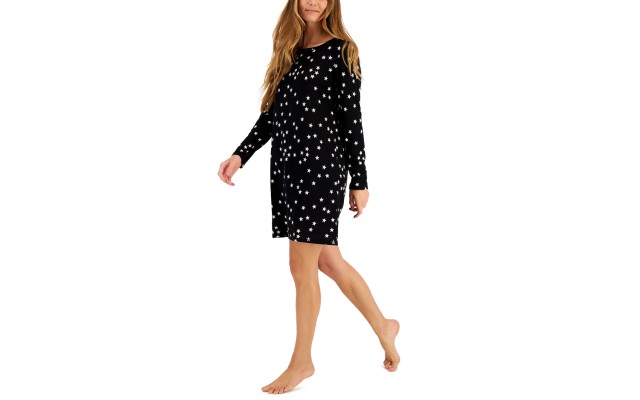  Women’s Butter Soft Sleepshirt, Black, XX-Large