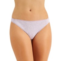 Charter Club Women’s Everyday Cotton Bikini Underwear, Amethyst, Small