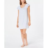 Charter Club Womens Flutter Sleeve Knit Nightgown, Delicate Geo, 3XL