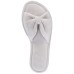 Charter Club Women’s Velvet Bow-Top Slide Slippers, Dove Gray Heather, X-Large
