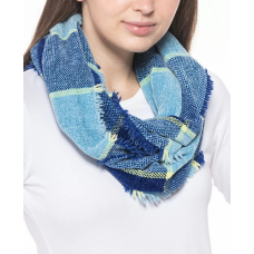 Charter Club Woven Chenille Loop Scarf, Blue