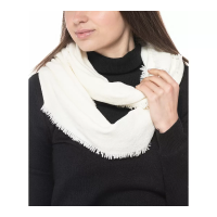 Charter Club Woven Chenille Loop Scarf, White, 30