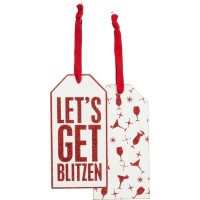 Christmas Bottle Tag  – Blitzen