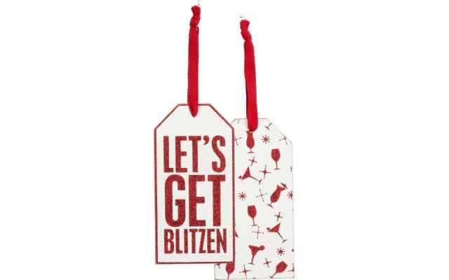 Christmas Bottle Tag  – Blitzen
