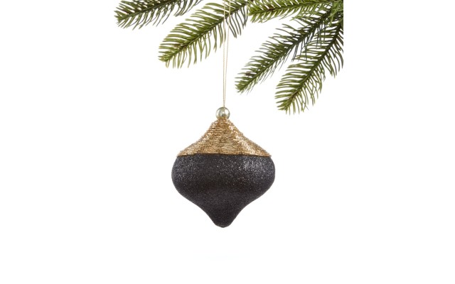  Black Tie Onion Ornament