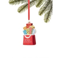 Christmas Joy Chicago Shopping Bag Ornament, 2021