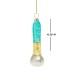  Glass Makeup Brush Ornaments, Gold/Blue – Set of 2