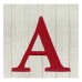  Large Red Knit Monogram Stockings 21″, A