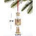  Shine Bright, Gold and White Modern Nutcracker Ornament