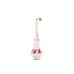  Candy-Dotted Claus Ornament, Multi, 7”