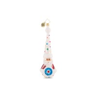 Christopher Radko Candy-Dotted Claus Ornament, Multi, 7”