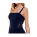 s Womens Juniors’ Lace Applique Fit & Flare Dress, Navy/11
