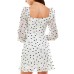 s Womens Juniors’ Printed Textured Dress, Black/13