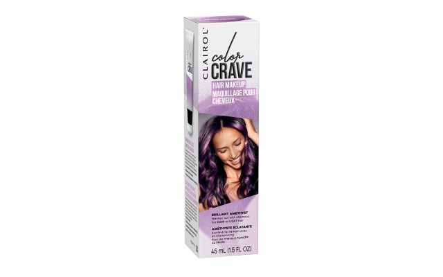  Color Crave Temporary Hair Color Makeup, Brilliant Amethyst Hair Color, 1.5 fl oz