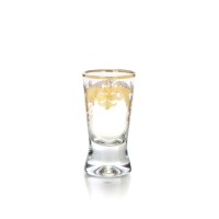 Classic Touch CLGG610 Liqueur Glasses with 24K Gold Artwork, Set of 6