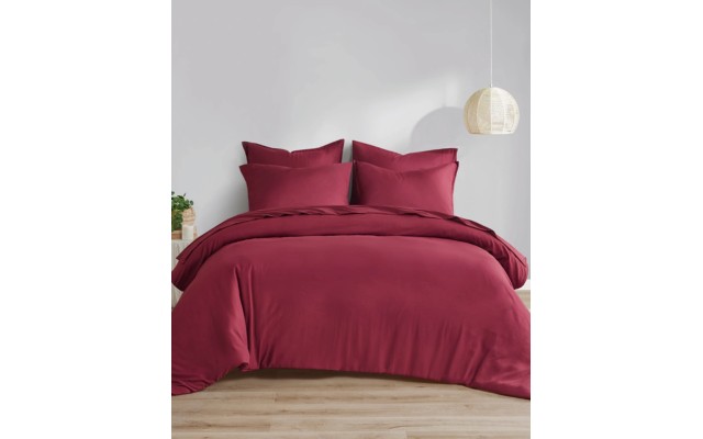  5-Pc. Comforter Set Bedding, wine, Twin