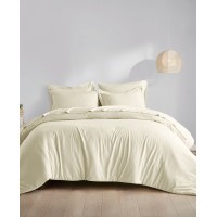 Clean Spaces 5-Pc. Comforter Set Bedding, Ivory, Twin