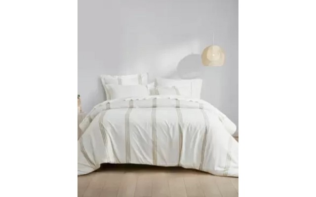  7-Pc. Comforter Set, King, Beige