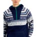  Men’s Sherpa Fleece Anorak Pullovers, Gray Combo, XX-Large