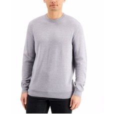 Club Room Men’s Solid Crew Neck Merino Wool Blend Sweaters